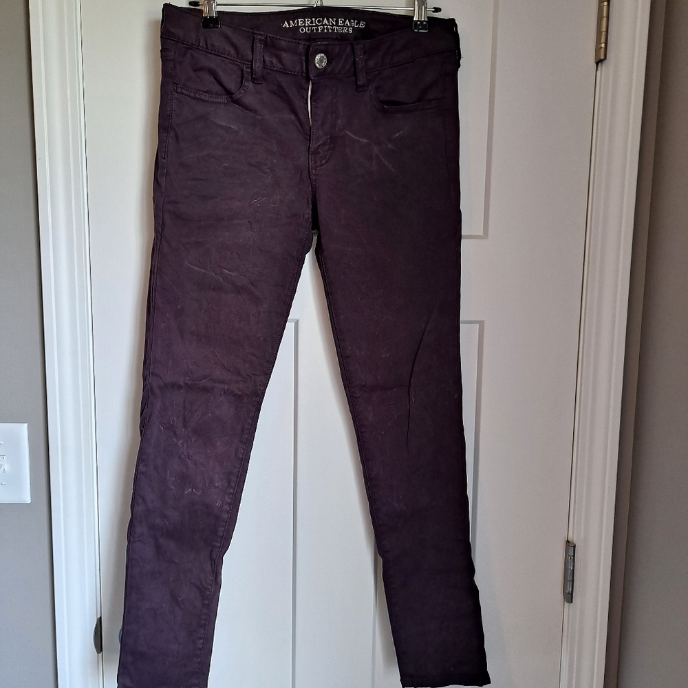 American Eagle-size 8 purple jeggings